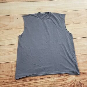Brandy Melville Shirt Womens One Size Gray Tank Top John Galt Sleeveless Ladies